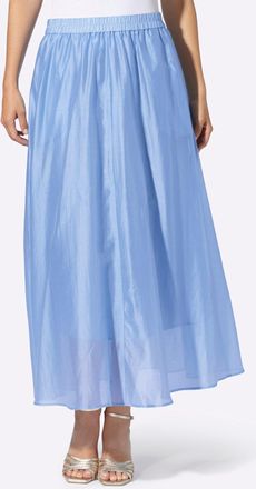 Heine Schlupfrock HEINE, Damen, Gr. 34, eisblau, 84% Lyocell, 16% Polyester, unifarben, lang, R&ouml;cke Schlupfrock