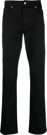 Billionaire Boys Club Super Straight Cut jeans - men - Cotton/Cotton/Polyester/Elastane/Calf Leather - 31 - Black