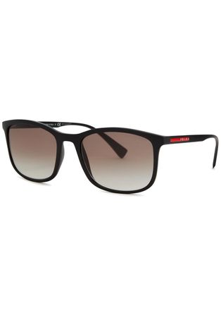 Prada Matte Square-frame Sunglasses - Black - One Size