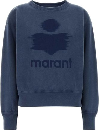 Isabel Marant Blue Cotton Blend Mobyli Sweatshirt