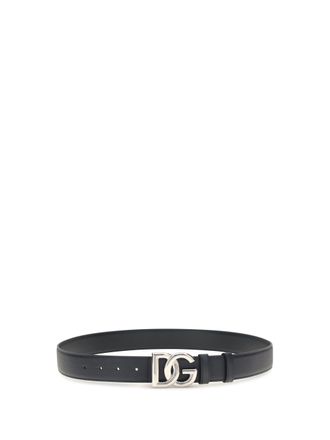 Dolce & Gabbana Mens Leather Belt Blu 3 Calf Bos Taurus E Braces
