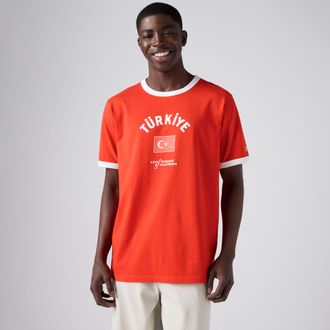 Levi's Turkiye Ringer Tee - Mens - 2XL - Red