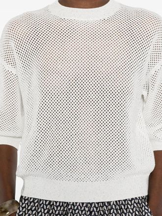PESERICO Womens Open-Knit Sweater Ss26 W