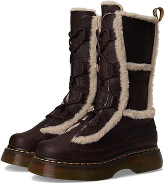 Dr. Martens Buzz Lace Wl Womens Boots Dark Brown : UK 8 (US Womens 10) M, Leather