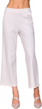 Melloday Knit Pintuck Ankle Pants in Bone at Nordstrom Rack, Size X-Large