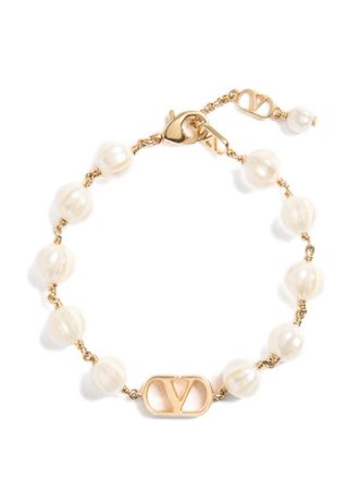 Valentino Garavani Golden VLogo Signature Bracelet