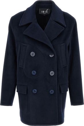 Irié buttoned peacoat - Blue