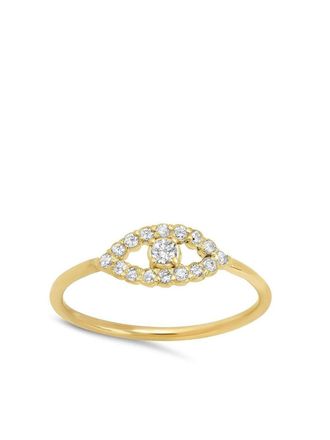 Jennifer Meyer Anello in oro 18kt e diamanti