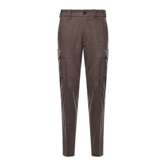 Eleventy Slim-fit jeans - Heren - Broeken - Bruin - Maat: L Wol