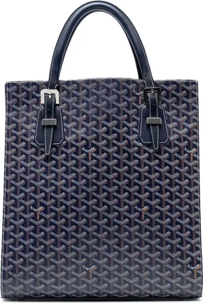 Goyard Pre-owned Womens Goyardine Comores Tote Gm - Dark Blue Textile - One Size
