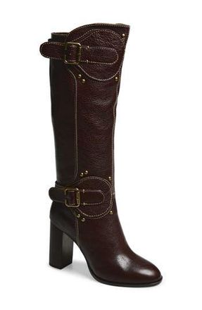 Jeffrey Campbell Chantel Knee High Boot in Brown Crinkle Bronze at Nordstrom Rack, Size 5.5