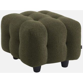 Sweeek Sweeek - Pouf, poggiapiedi boucl&eacute; strutturata per divano a 2 posti