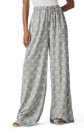 Splendid McKenna Wide Leg Pull-On Pants in Soft Vob Sun Print at Nordstrom Rack, Size X-Small