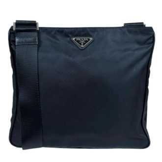 Prada unisex, Pre-owned, Zwart, Maat: ONE Size Nylon