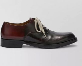 Dries Van Noten derby shoes two tone effect leather sole