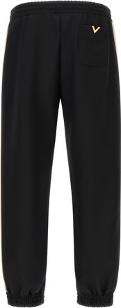 Valentino Garavani Mens Black Polyester Athletic Pants