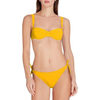 Valimare Athens Underwire Bikini Top in Yellow at Nordstrom, Size Medium It