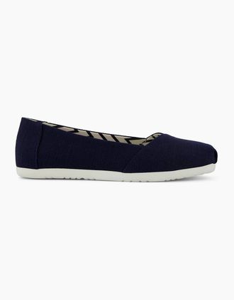 Toms Womens TOMS Alpargata Ballet Textile Womens Navy Espadrilles - Size: 7