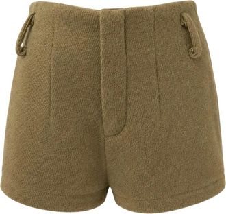 Actualee Acryl broek - Dames - Bermuda - Groen - S - Wol - Korte Broeken
