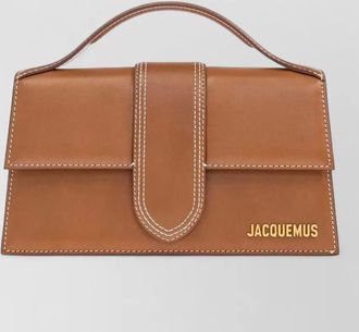 Jacquemus grande bambino leather top handle bag