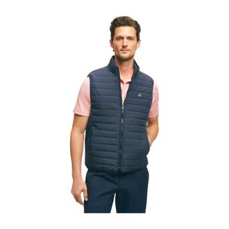 Brooks Brothers Performance Series Vest - Heren - Jassen - Blauw - Maat: S Nylon