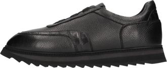 Doucal's Leren Instappers - Heren - Sneakers - Zwart - 42 1/2 EU - Leer - Schoenen