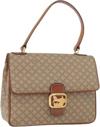Celine Pre-owned Vintage Handtas - Dames - Vintage Handtas - Beige - ONE Size - Leer - Vintage