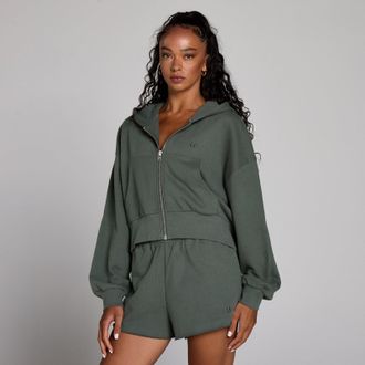 MyProtein Sudadera con capucha y cremallera Lifestyle para mujer de MP - Verde nublado - XXL