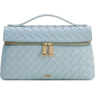 JW PEI Thea Woven Faux Leather Top Handle Crossbody Bag in Blue at Nordstrom