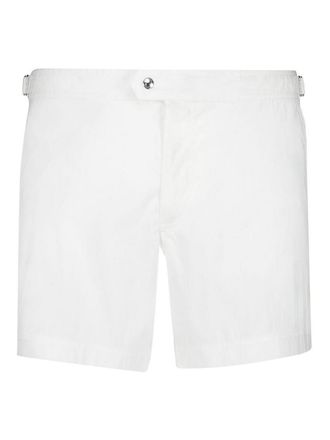 Tom Ford Chalk White Nylon Swimsuit With Side Straps