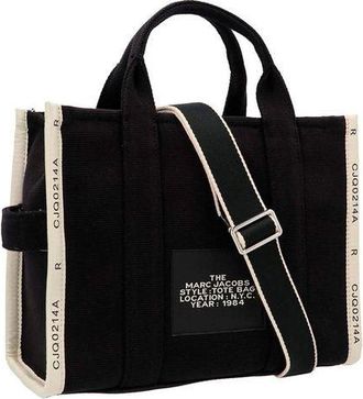Marc Jacobs Womens Satchel Bag Black Cotton - Tote-Bags