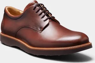Samuel Hubbard Mens Founder Plain Toe Shoes In Cognac