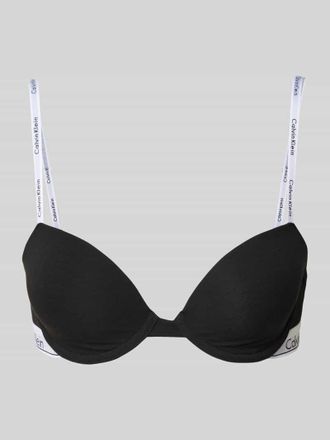 Calvin Klein Underwear BH mit Label-Spaghettiträgern Modell Demi in Black, Größe 70C