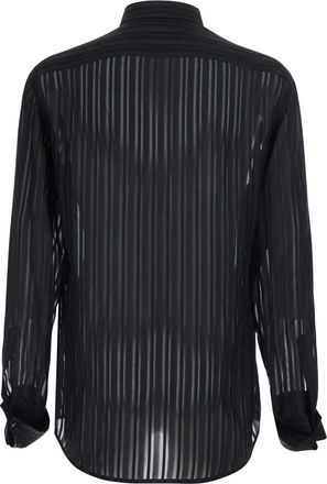 Gucci Mens Shirt Black Silk