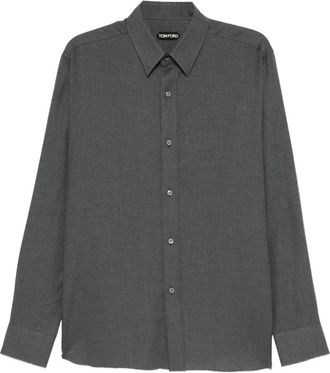 Tom Ford Camicia a maniche lunghe - Grigio