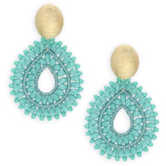 Lott. Gioielli Lott. Gioielli, Accessoires, Dames, Blauw, ONE Size, Kristallen Double Drop Oorbellen