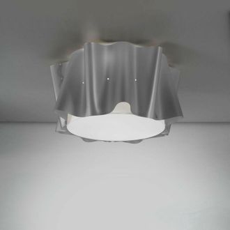 Linea Zero Linea Zero - Plaf&oacute;n 3 Luces Plata Cm. 60x32h