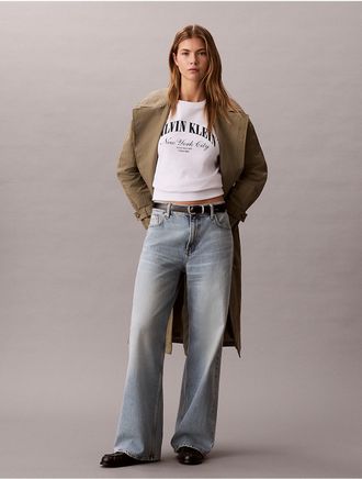 Calvin Klein Jeans Calvin Klein Womens 90s Straight Jeans - Blue - 24W x RL