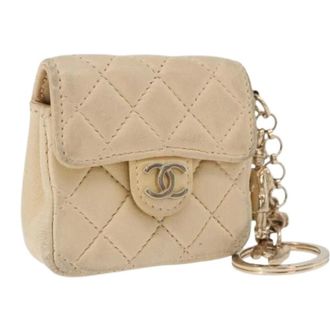 Chanel Pre-owned Charm - Dames - Pre-owned - Beige - Maat: ONE Size Leer