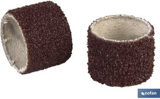 cofan Cofan - Manguito Abrasivo De Lija 45x30 G-24 Caja 100 Unid., Manguitos De Corind&oacute;n-&oacute;xido De Aluminio Para Trabajar El Acero