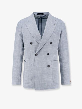 Tagliatore Blazer doppiopetto in lana vergine, seta e cotone - TAGLIATORE - gender_Man