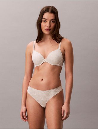 Calvin Klein Womens Perfectly Fit Modern T-Shirt Bra - White/Natural - 32B