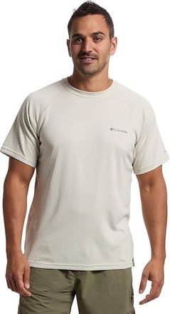 Columbia Alpine Chill Pro Short Sleeve Crew Mens Clothing Dark Stone : LG, Polyester