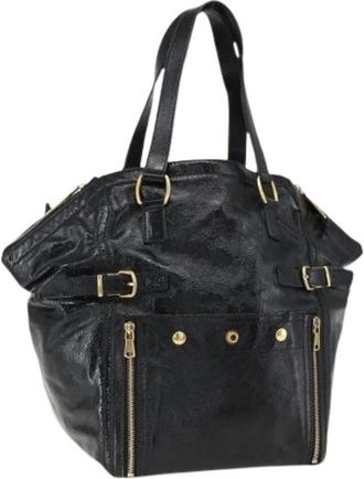 Saint Laurent Pre-owned Handbags, female, Black, Size: ONE SIZE Pre-owned Vintage Handbag