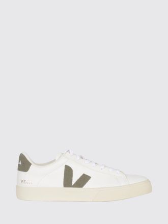 Veja Campo Low Top Sneakers in O. T. Leather with Contrast Logo