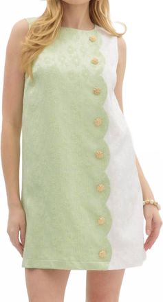 Entro Ainsley Mini Dress In Green