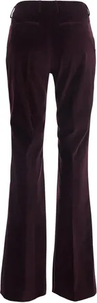 Pantaloni Torino Womens Trousers Straight-Leg Corduroy Burgundy