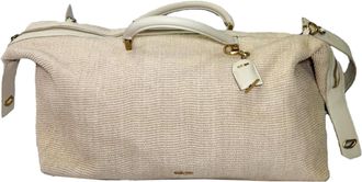 Cult Gaia Adah Weekendtas in Cr&egrave;me Raffia