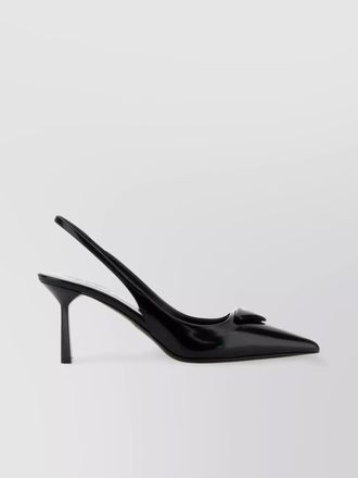Prada leather pumps with glossy finish and stiletto heel