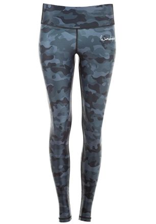 Winshape Leggings WINSHAPE AEL102-Military, Damen, Gr. XXL, Normalgr&ouml;ssen, grau (camo grau), 80% Polyester, 20% Elasthan, Hosen Leggings, mit Kompressionseffek